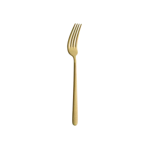 Illusion Mat Gold Dessert Fork