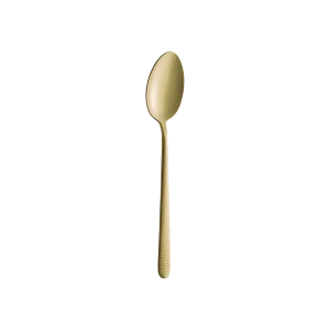 Illusion Mat Gold Dessert Spoon