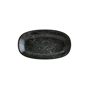 Cosmos Black Gourmet Oval Plate 15*8.5 cm