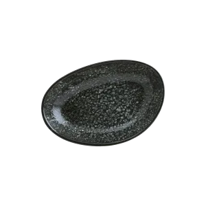 Cosmos Black Vago Oval Plate 15*8.5 cm
