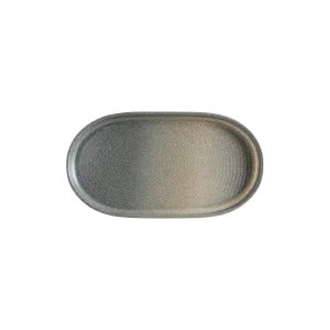 Hornfels Ripple Oval Tabak 37 cm