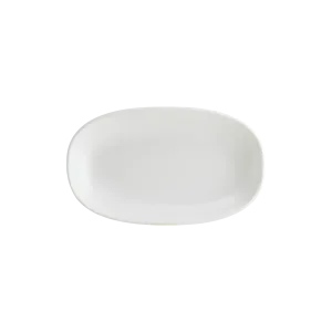 Iris White Gourmet Oval Plate 19*11 cm