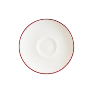 Linea Burgundy Coffee Saucer 16 cm