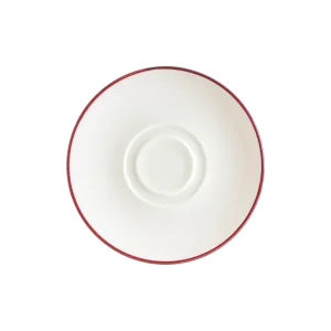 Linea Burgundy Gourmet Consomme Plate 19 cm