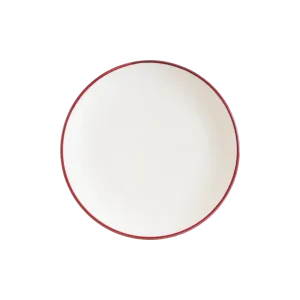 Linea Burgundy Gourmet Flat Plate 23 cm