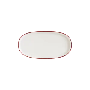 Linea Burgundy Hygge 21cm  Oval Plate