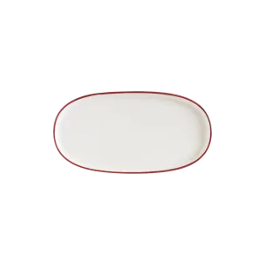 Linea Burgundy Hygge 25cm  Oval Plate