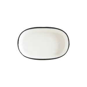 Linea Black Hygge 10cm Oval Plate