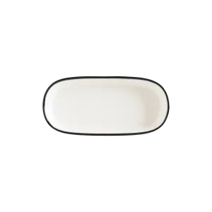 Linea Black Hygge 14cm Oval Plate