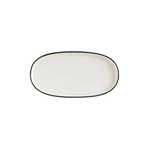 Linea Black Hygge 21cm  Oval Plate