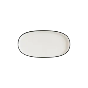 Linea Black Hygge 25cm  Oval Plate