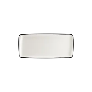 Linea Black Moove Rectangular Plate 34*16 cm