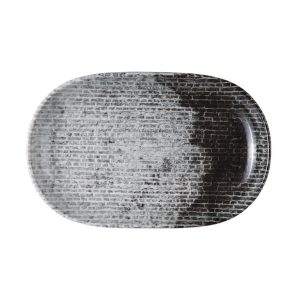Id Fine Brick Oval Boat Plate 18 cm