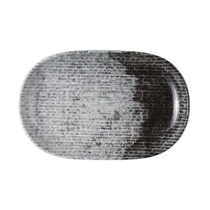 Id Fine Brick Oval Boat Plate 28 cm