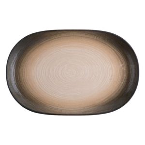Id Fine Canyon Oval Boat Plate 18 cm