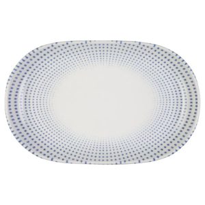 Id Fine Harmony Blue Magnus Oval Boat Plate 23 cm