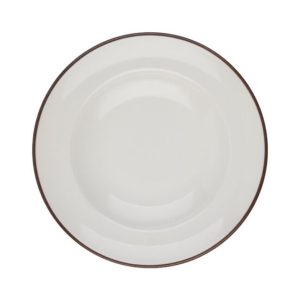 Id Fine Modest Brown Deep Plate 20 cm