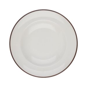 Id Fine Modest Brown Deep Plate 28 cm