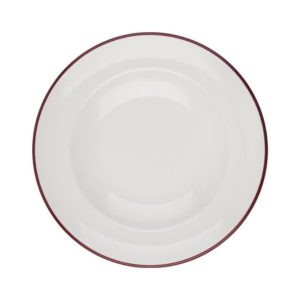 Id Fine Modest Maroon Miro Deep Plate 20 cm