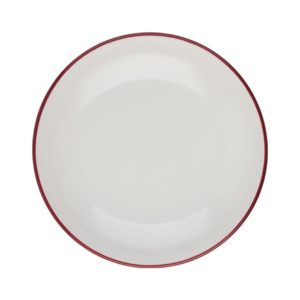 Id Fine Modest Maroon Valle Deep Plate 25 cm