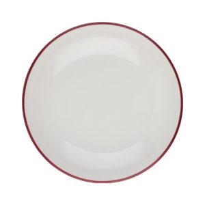 Id Fine Modest Maroon Valle Deep Plate 22 cm