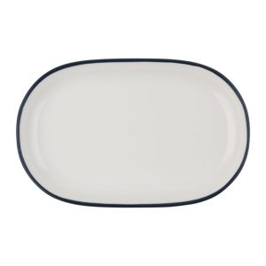 Id Fine Modesy Navy Oval Boat Plate 14 cm
