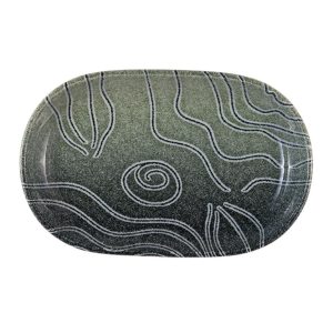 Id Fine Orbit Oval Boat Plate 18 cm