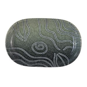 Id Fine Orbit Oval Boat Plate 33 cm