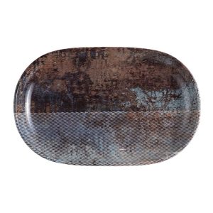Id Fine Oxida Oval Boat Plate 37 cm